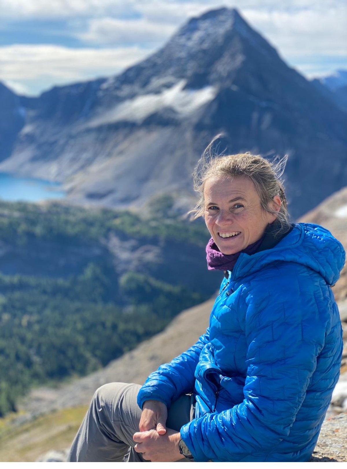 Katya Malinova in the Canadian Rockies